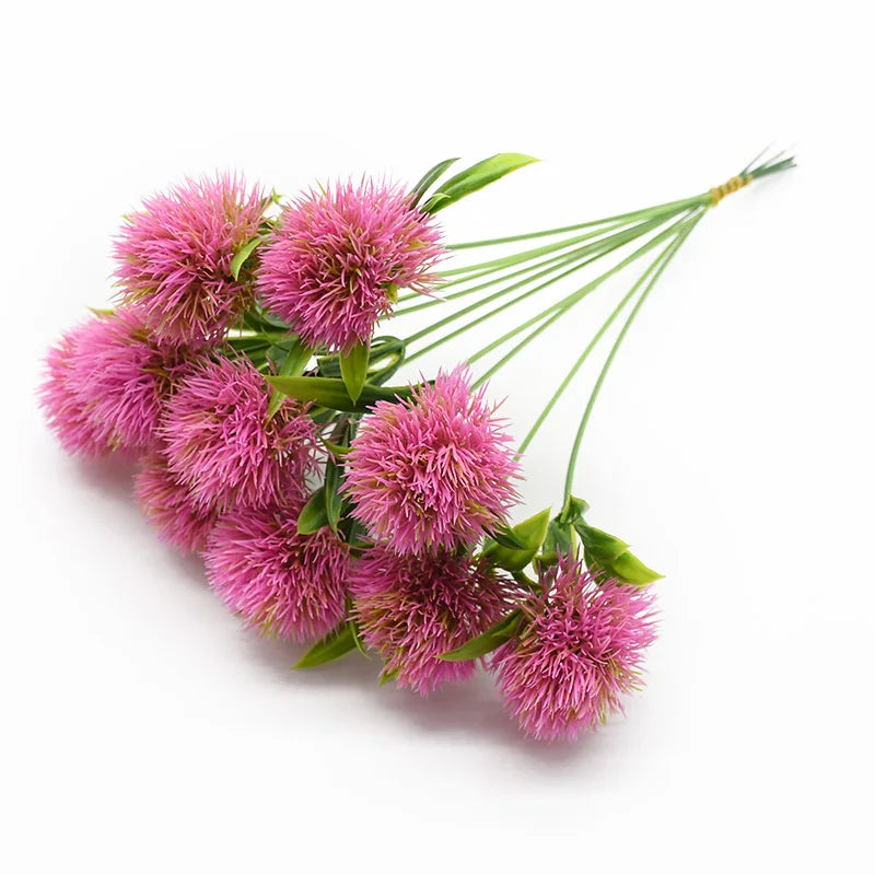 Artificial Dandelion Flowers Bouquet – Realistic Plastic Faux Dandelion Plants