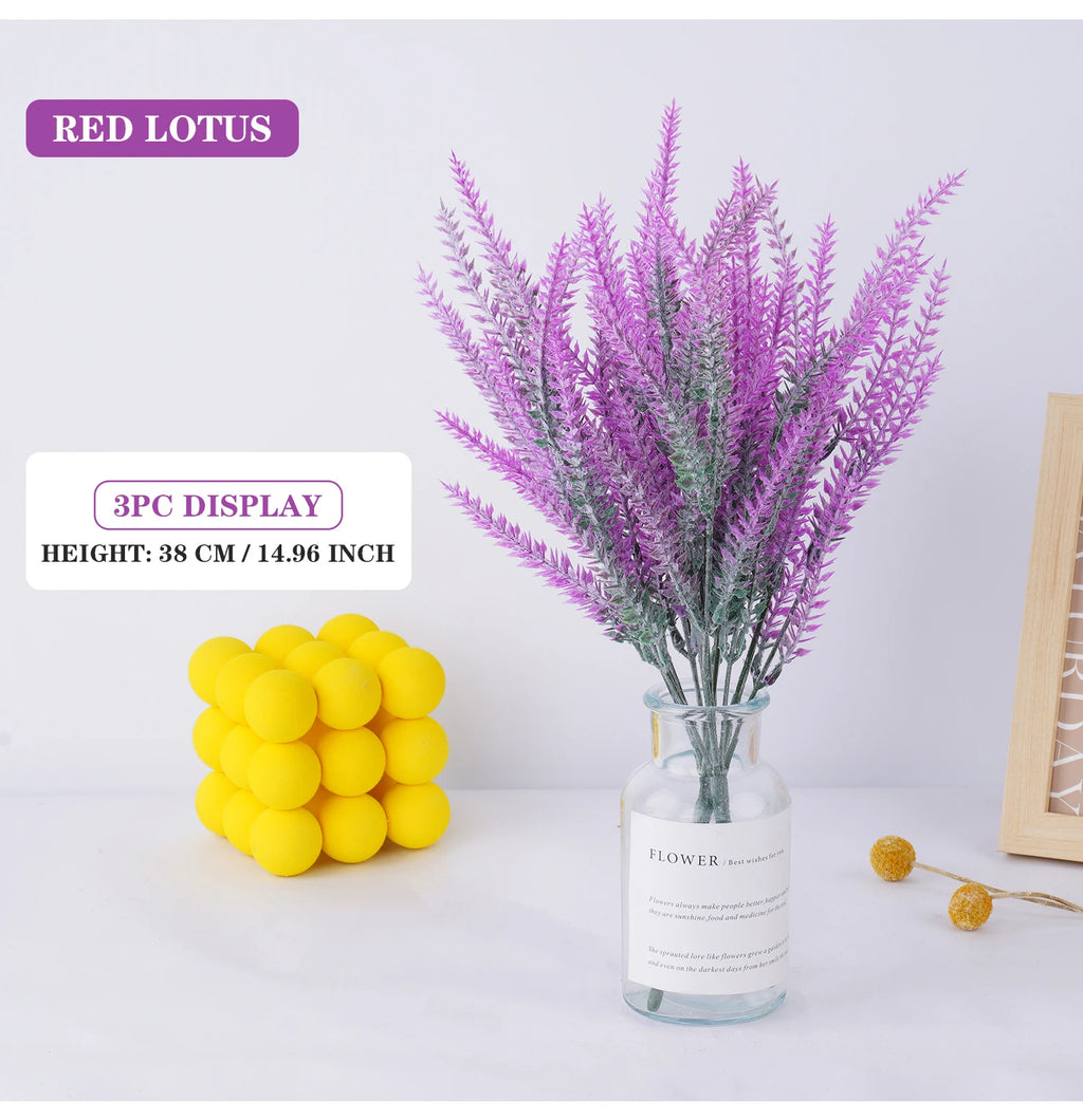 Artificial Lavender Flower Bouquet Bulk – Realistic Silk Lavender Stems