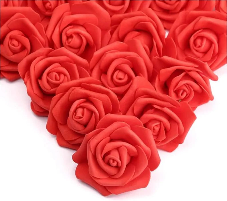 10/20/50PCS Artificial Foam Rose Flowers Bulk – PE Faux Rose Heads