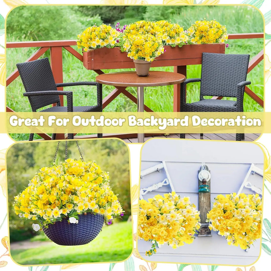 Artificial Narcissus Daffodil Silk Flowers