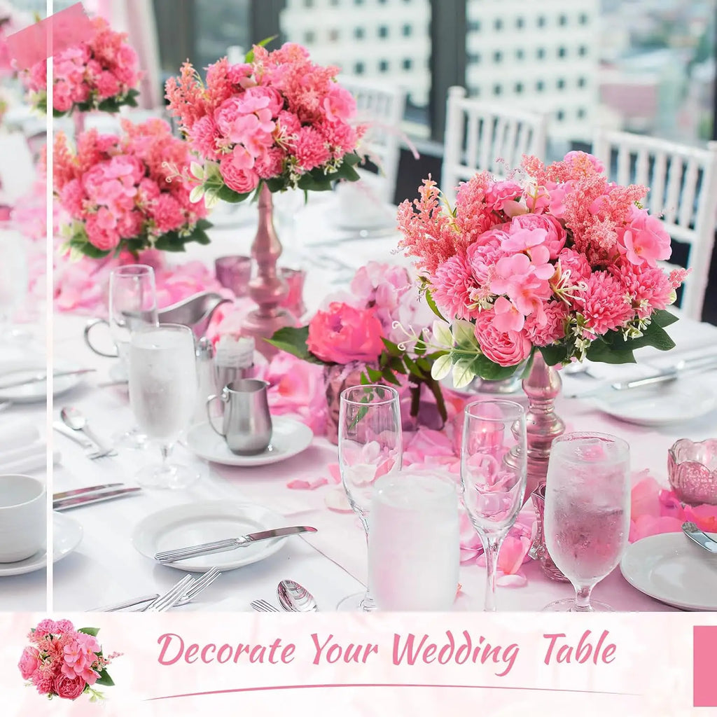Artificial Peony Bouquet Bulk – Simulated Faux Peony Flower