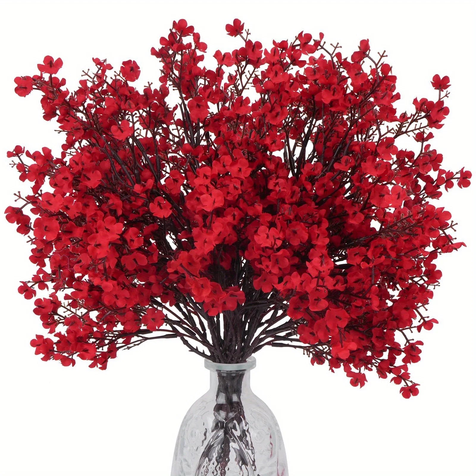 Artificial Baby’s Breath Gypsophila Bouquet – Silk Faux Flowers for Home Decor, Wedding Centerpieces, Christmas & New Year DIY Party Decorations