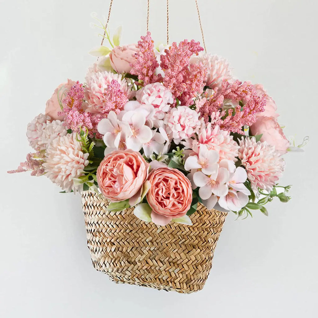 Artificial Peony Bouquet Bulk – Simulated Faux Peony Flower