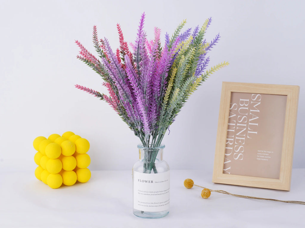 Artificial Lavender Flower Bouquet Bulk – Realistic Silk Lavender Stems