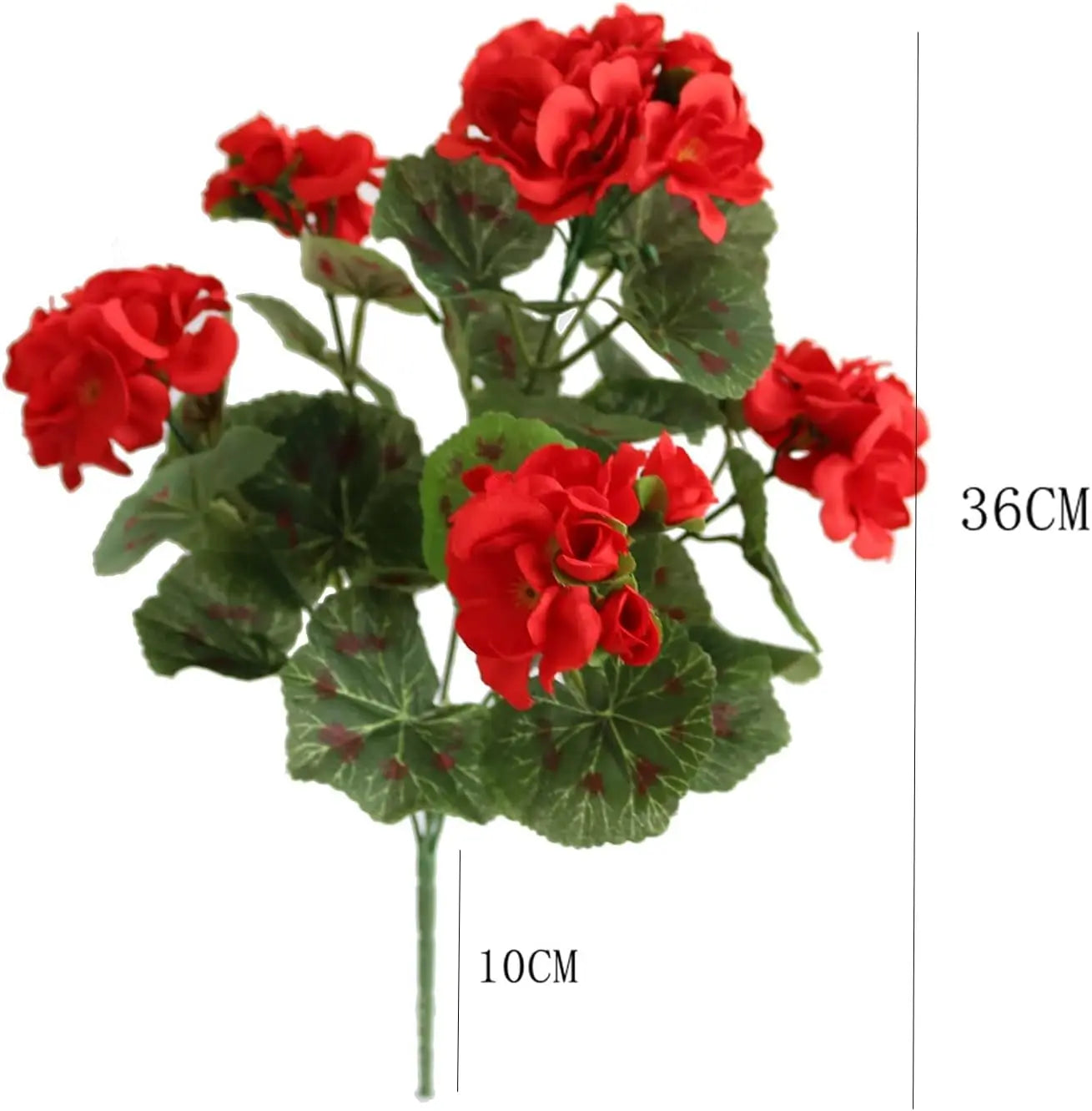 Artificial Geranium Begonia Bulk- Outdoor 4pcs