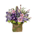 Artificial Flower Hanging Basket, Front Door Decor