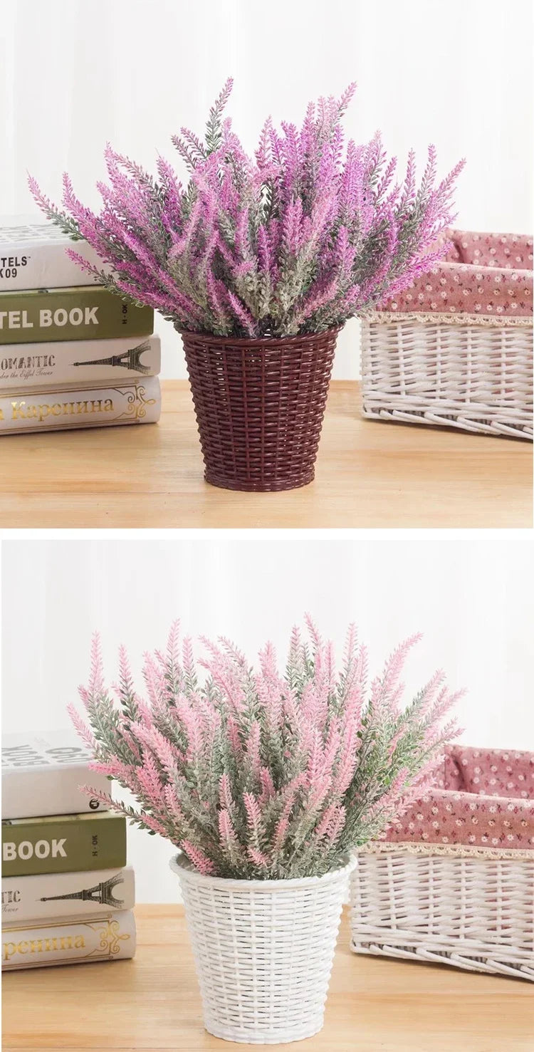 Artificial Purple Lavender Flowers – Fake Lavender Stems