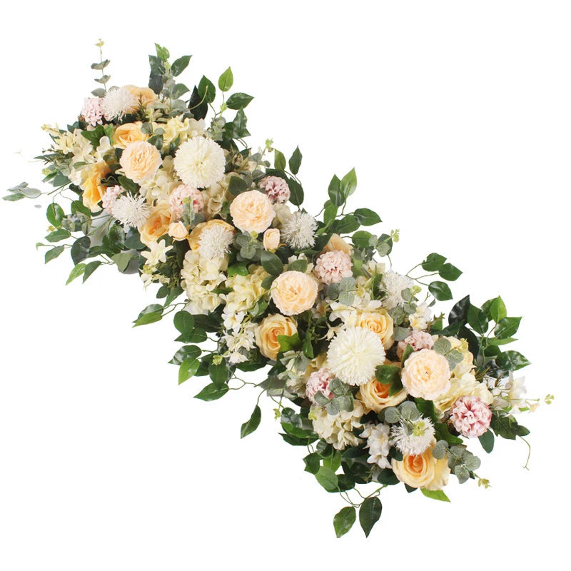DIY Wedding Flower Wall Backdrop Bulk – Peony Rose Silk Floral Arch Row 50/100cm