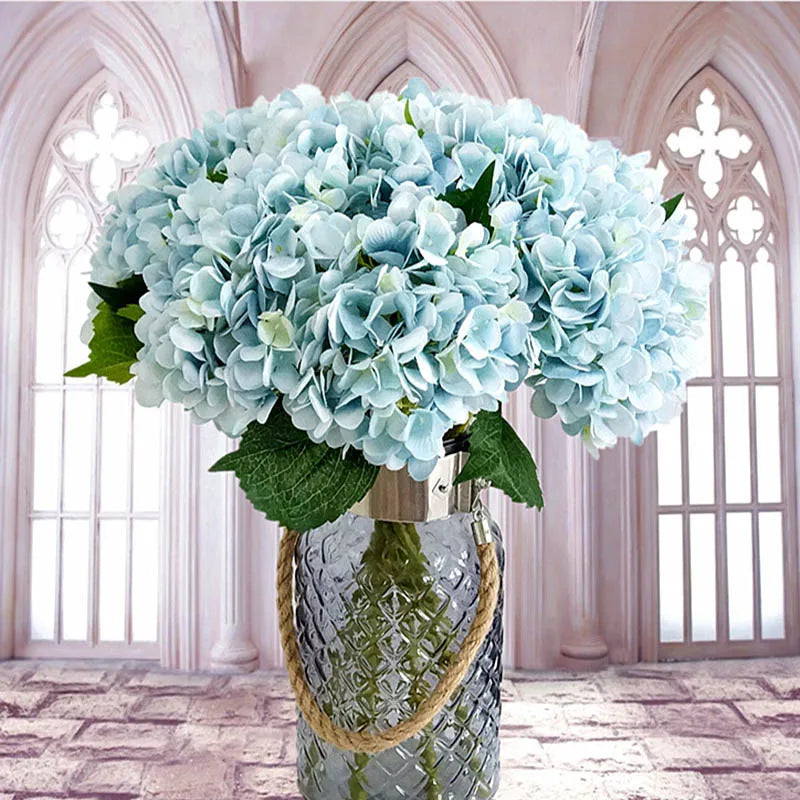 Bulk Artificial Silk Hydrangea Bouquet – Realistic Faux Hydrangea Flowers