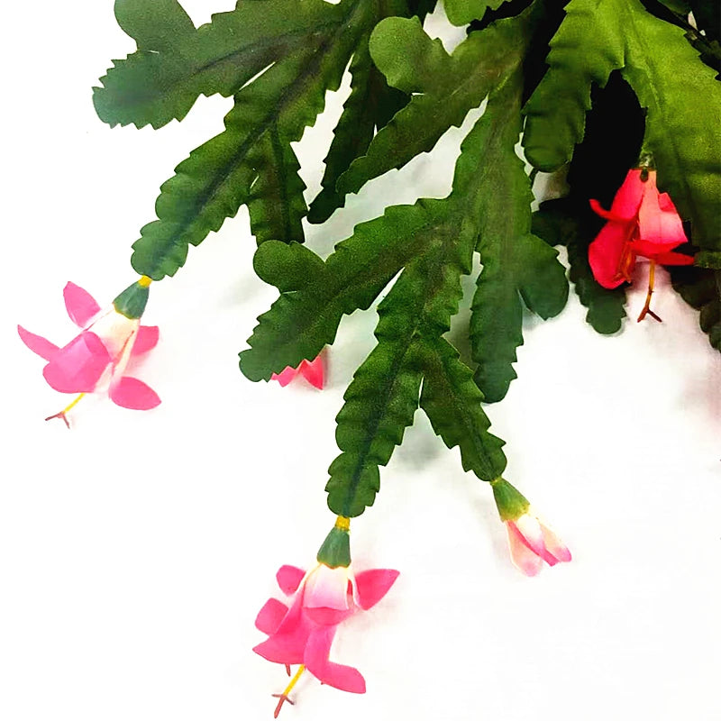 Artificial Crab Claw Orchid Flower Bulk – 50cm Real Touch Phalaenopsis Faux Orchid Branch