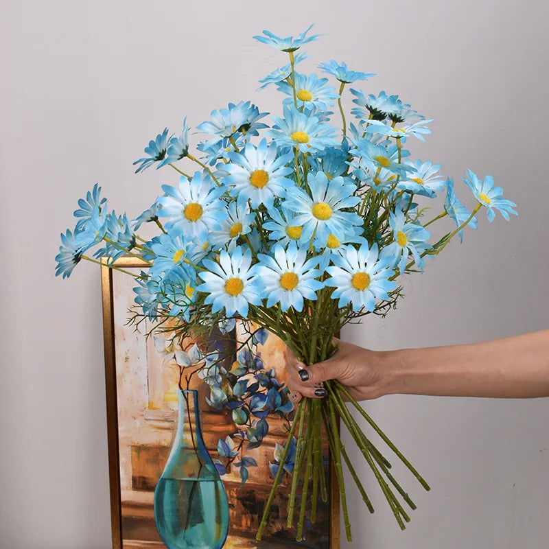 Artificial White Daisy Bouquet – Bulk Silk Faux Daisies (Set of 3/5/10)