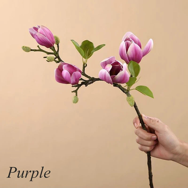 Artificial Magnolia Branch – Silk Artificial Flower Stems