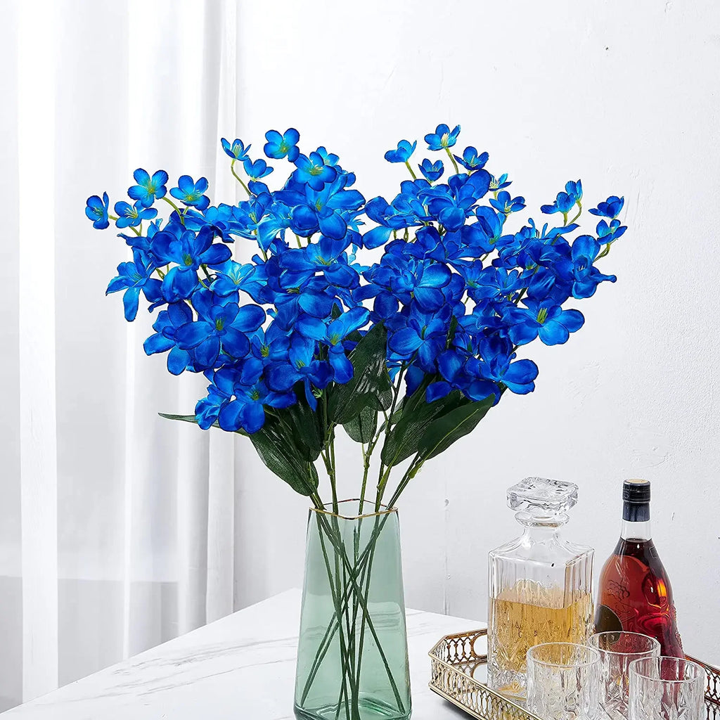 10PCS Artificial Orchid Stems Bulk – Butterfly Orchid Long Stem Faux Flowers