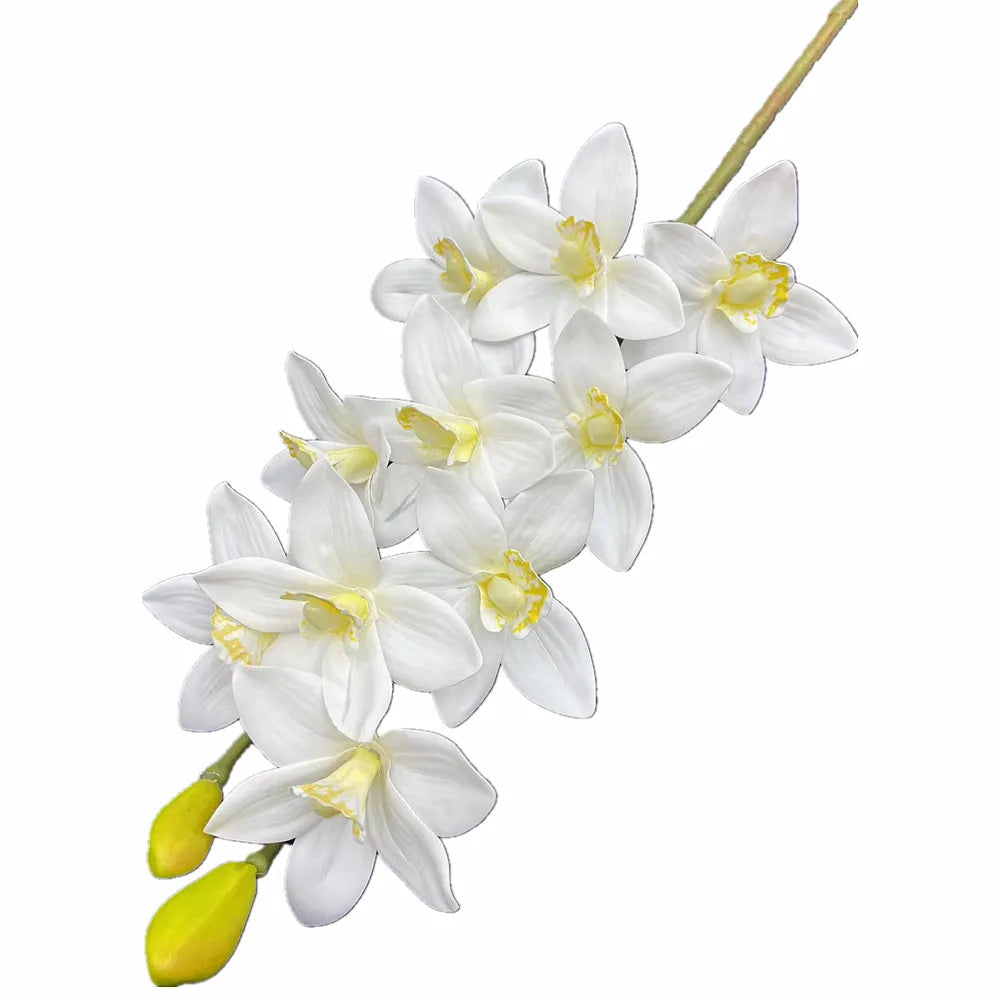 Artificial Cymbidium Orchid Stems Bulk (4PCS) – Real Touch Orchids