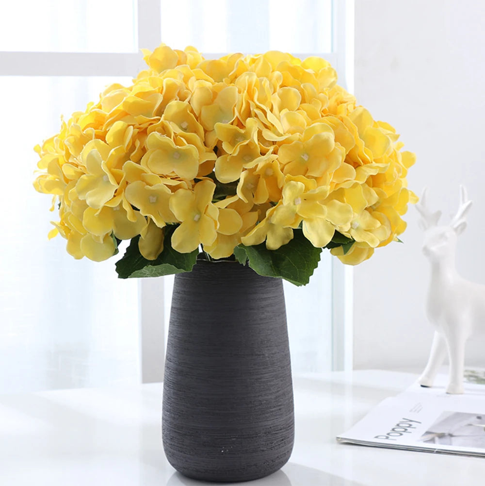 10PCS Artificial Hydrangea Flowers Bouquet – Silk Bulk Artificial Hydrangea Stems