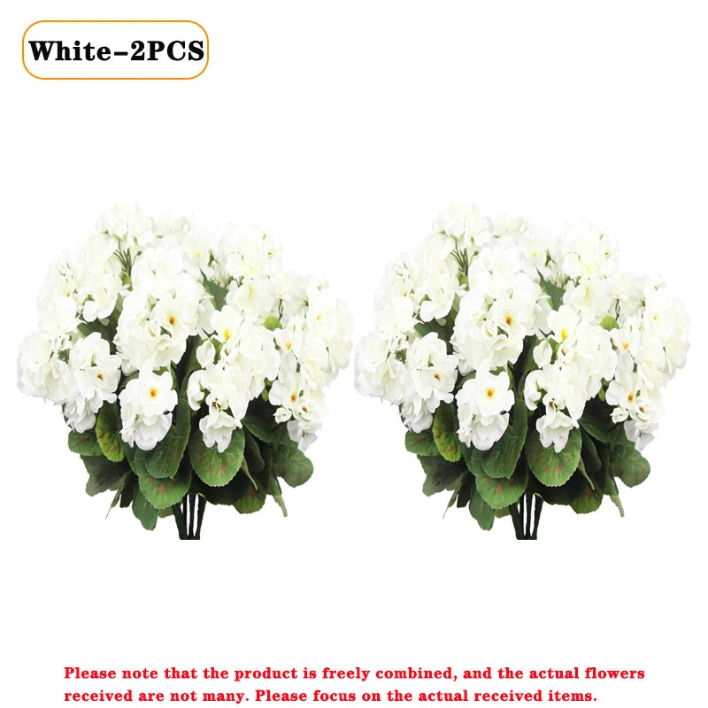 Artificial Begonia Flowers Bulk 1–8PCS