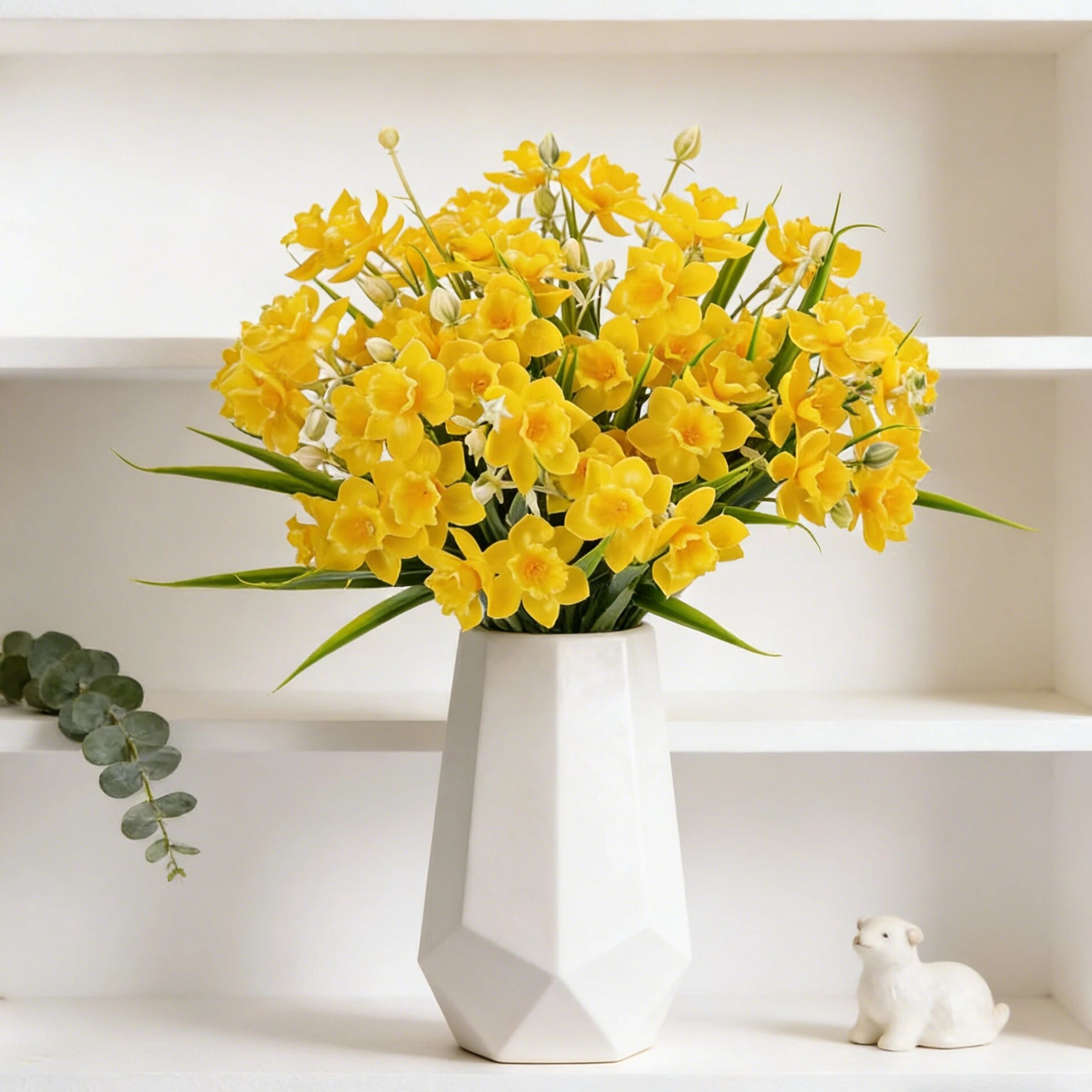 Artificial Narcissus Daffodil Silk Flowers