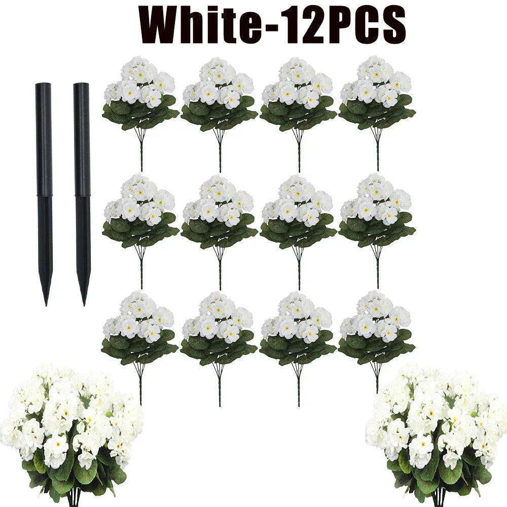 Fake Begonia Flower Plants Bulk – Artificial
