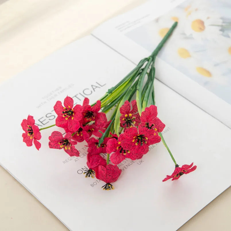 Artificial Carnation & Geranium Bushel Bouquet Outdoor
