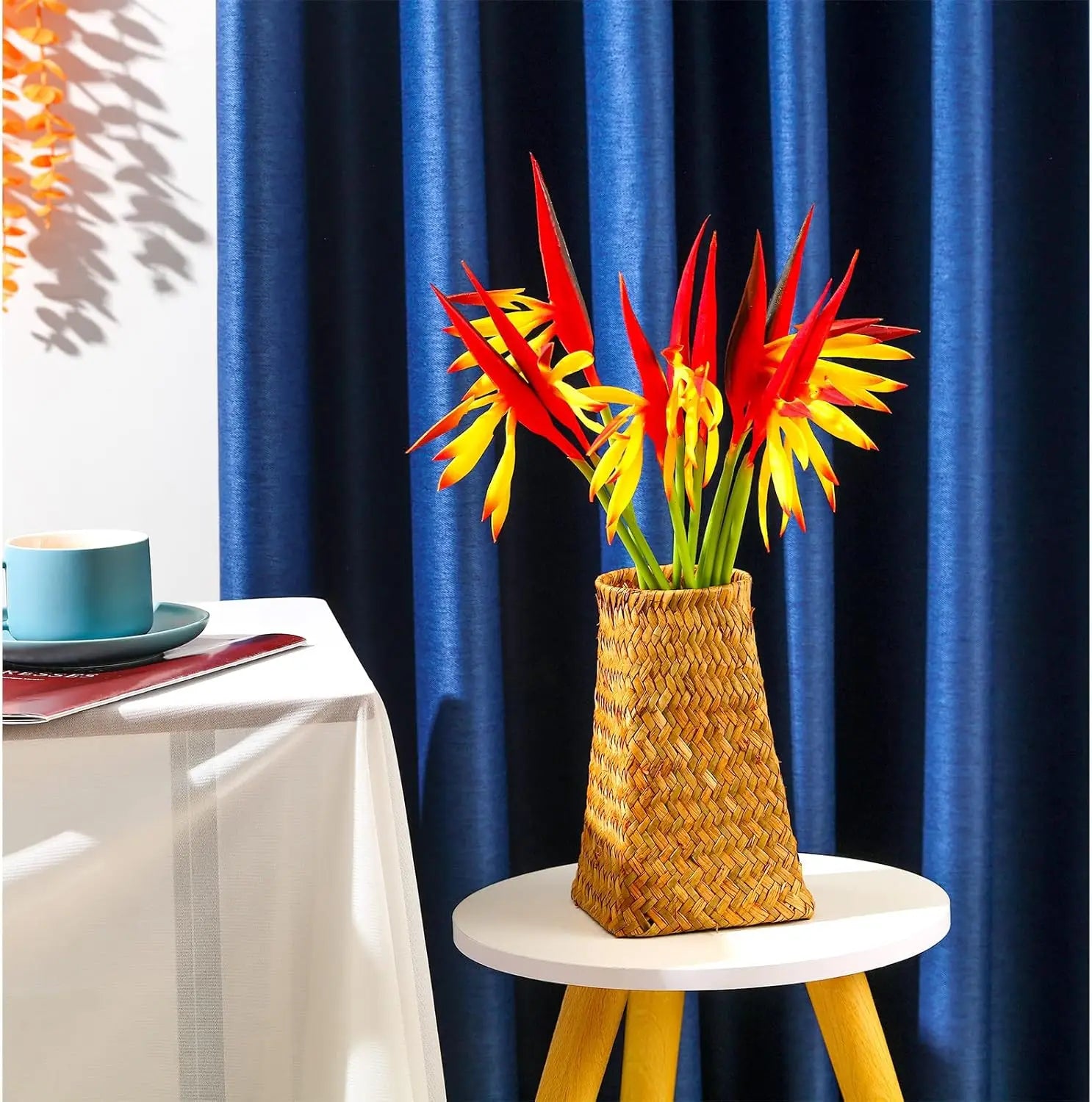 10PCS Artificial Bird of Paradise Flowers Bulk – 22 Inch Faux Strelitzia Stems