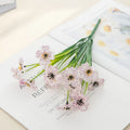 Artificial Carnation & Geranium Bushel Bouquet Outdoor