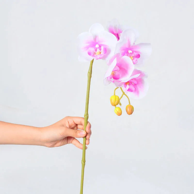 Artificial Butterfly Orchid Stem – 9-Head 98cm Faux Moth Orchid Branch