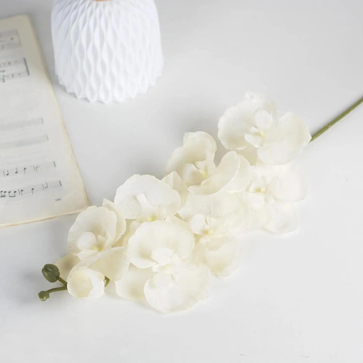 Artificial Butterfly Orchid Flower Branch – Silk