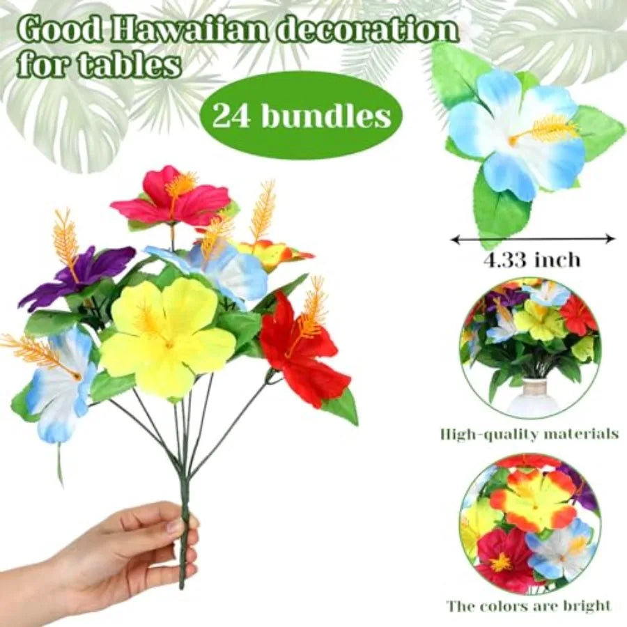 Artificial Hawaiian Hibiscus Bouquet – Tropical Party
