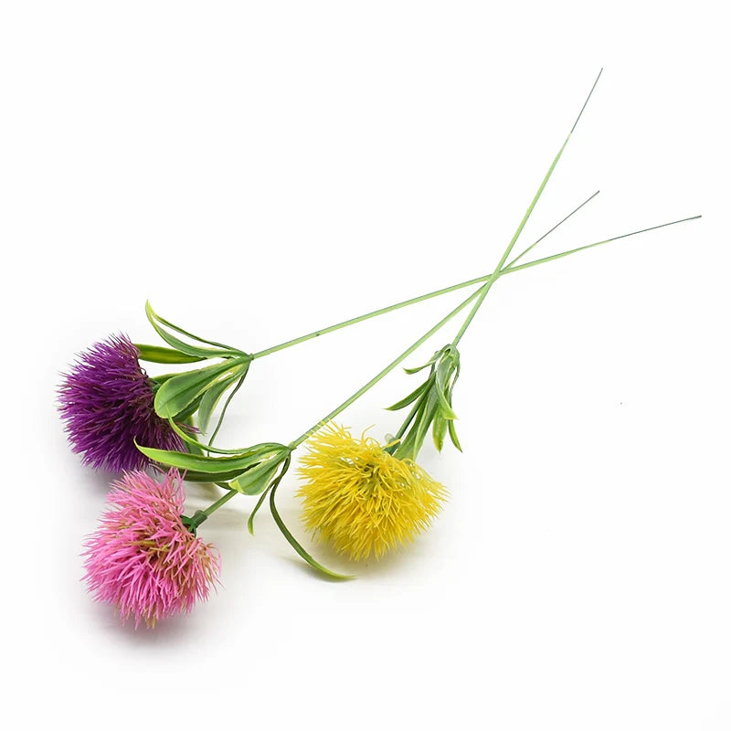 Artificial Dandelion Flowers Bouquet – Realistic Plastic Faux Dandelion Plants