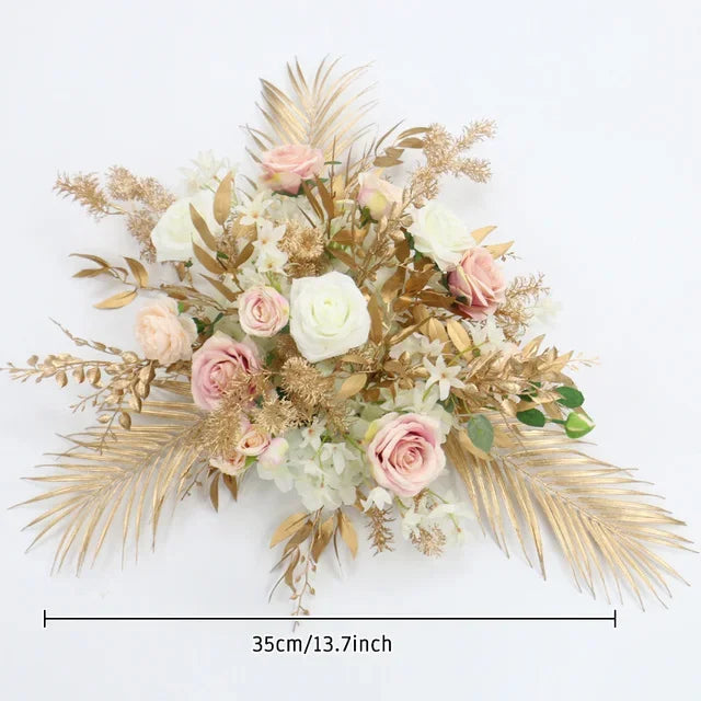 Boho Wedding Arch Flowers Kit Bulk – Pre-Made Pampas Silk Floral Backdrop Set