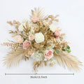 Boho Wedding Arch Flowers Kit Bulk – Pre-Made Pampas Silk Floral Backdrop Set