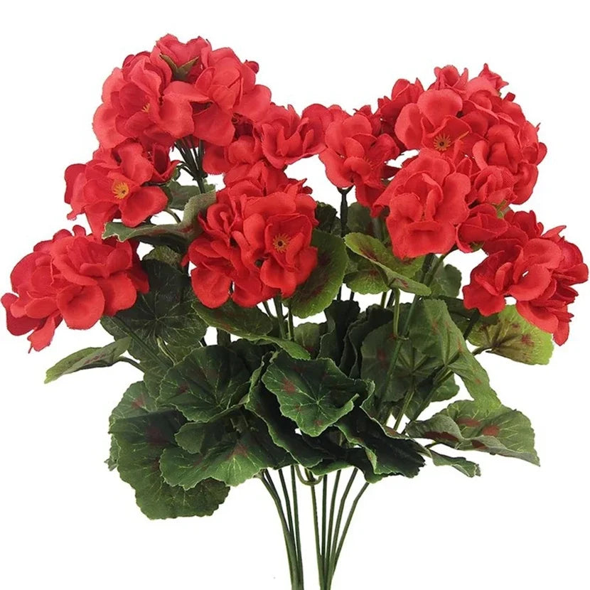Artificial Silk Begonia Flowers Bulk – UV Resistant Outdoor