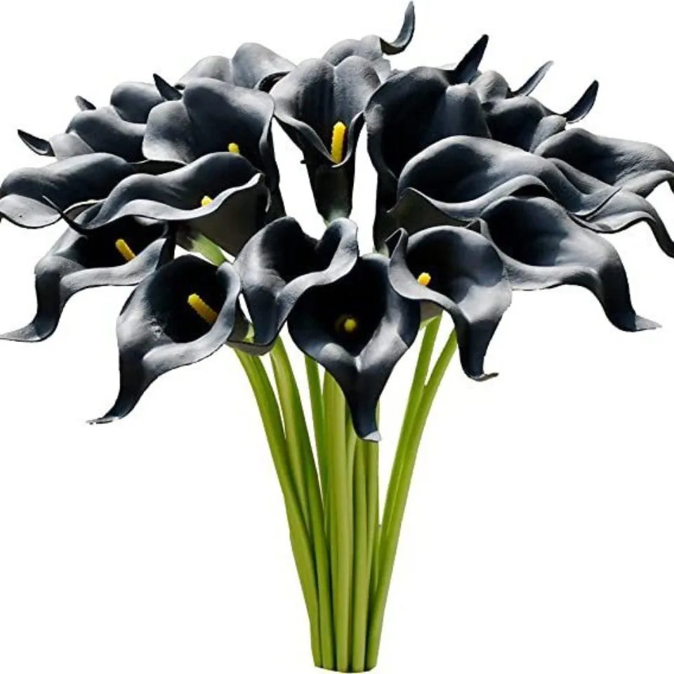 Bulk Real Touch Artificial Calla Lily Flowers (1/5/10/20 PCS) – Premium Latex Look Faux Calla Lily Bouquet