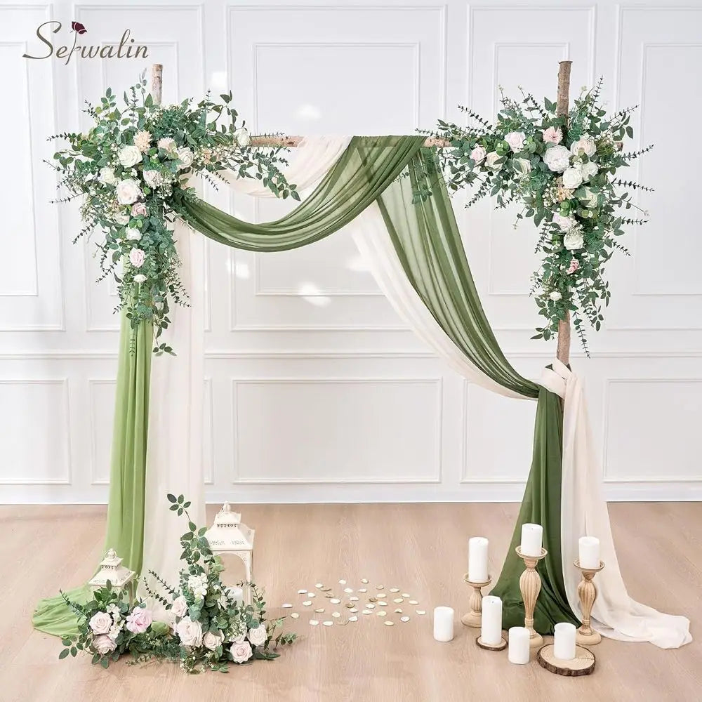 200PCS Artificial Eucalyptus & Baby’s Breath Bulk Stems