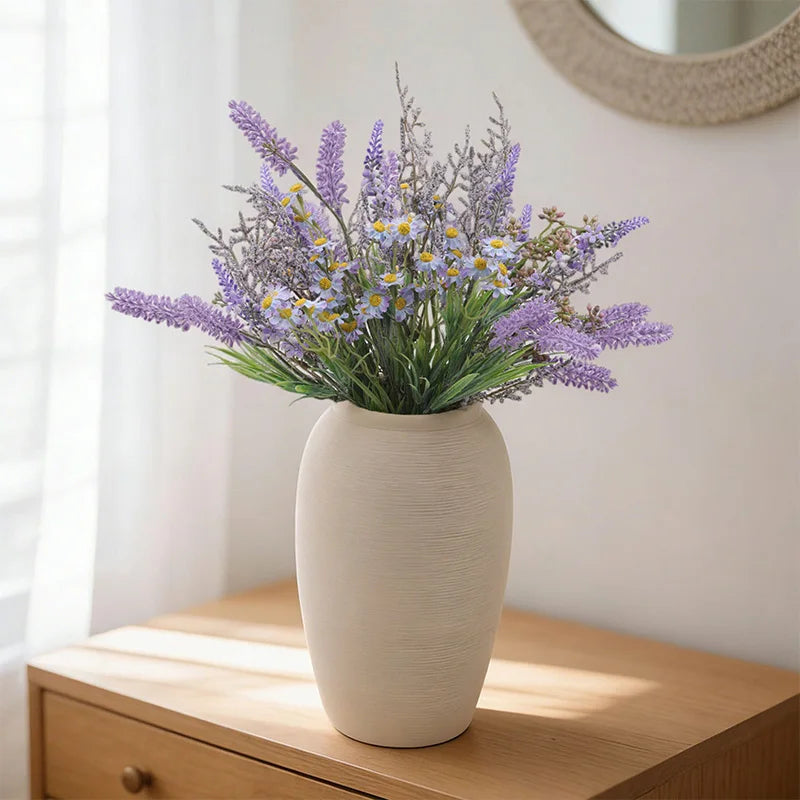 Artificial Lavender Bouquet Purple – Realistic Fake Lavender Flowers