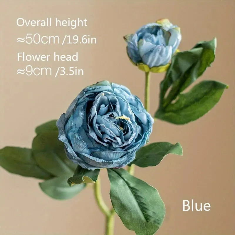 Artificial Peony Simulation Flowers | Realistic Faux Peony Heads for Home Décor, Living Room Styling, Dining Table Arrangements & Celebrations