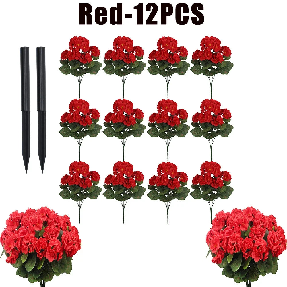 Fake Begonia Flower Plants Bulk – Artificial