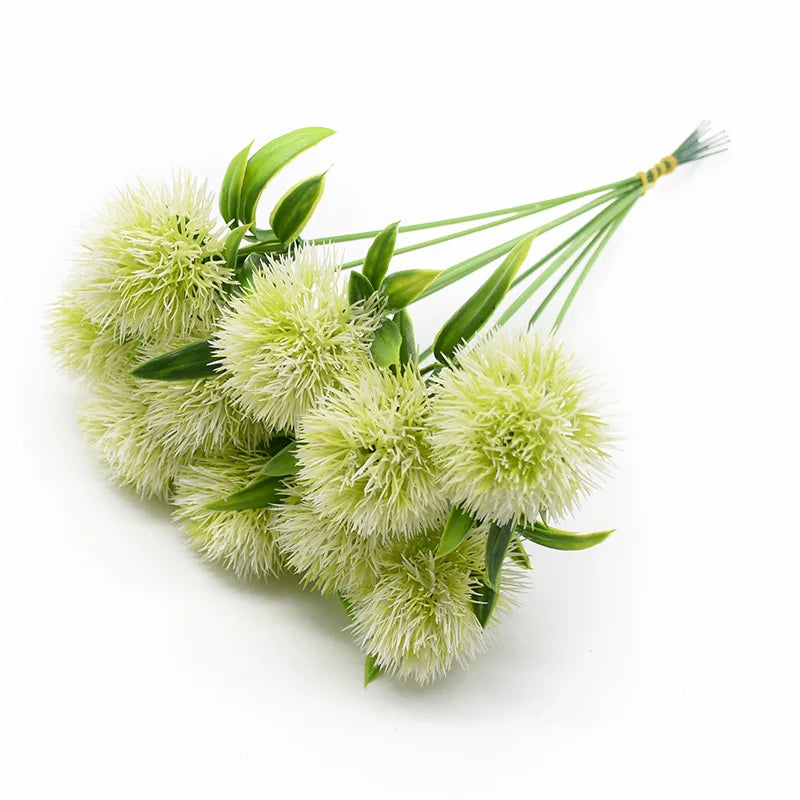 Artificial Dandelion Flowers Bouquet – Realistic Plastic Faux Dandelion Plants
