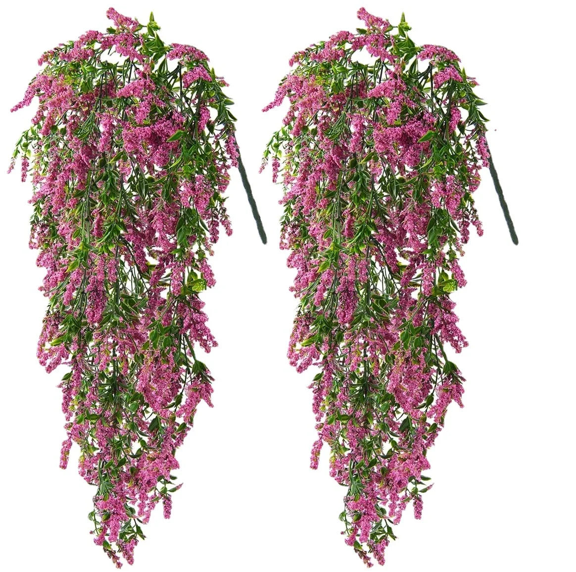 2PCS Artificial Baby’s Breath Ivy Vine – Hanging Faux Flowers Garland for Wedding Decor, Garden, Window, Home Wall & Outdoor Floral Decoration