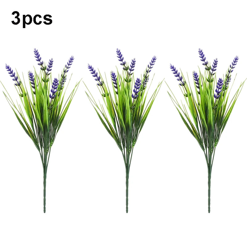 Artificial Lavender Grass Stems Bulk – Realistic Lavender Plants for Indoor & Outdoor