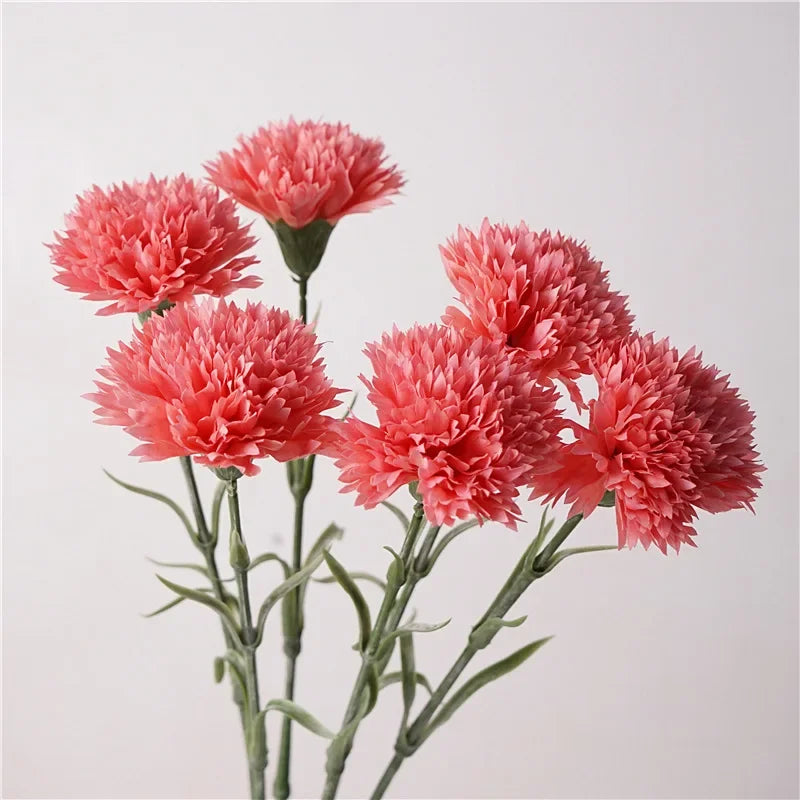 10PCS Real Touch Artificial Carnation Flowers – Latex