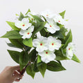 1/2/6PCS Artificial Balsam Flowers – UV Resistant Realistic Silk Faux Flower Stems for Indoor Outdoor Decor, Wedding, Home, Hotel Arrangement