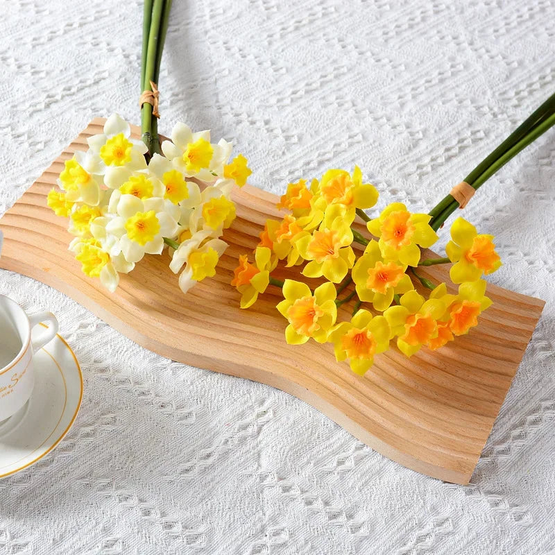 Artificial Daffodil Flower Branch – Soft Touch Faux Daffodil