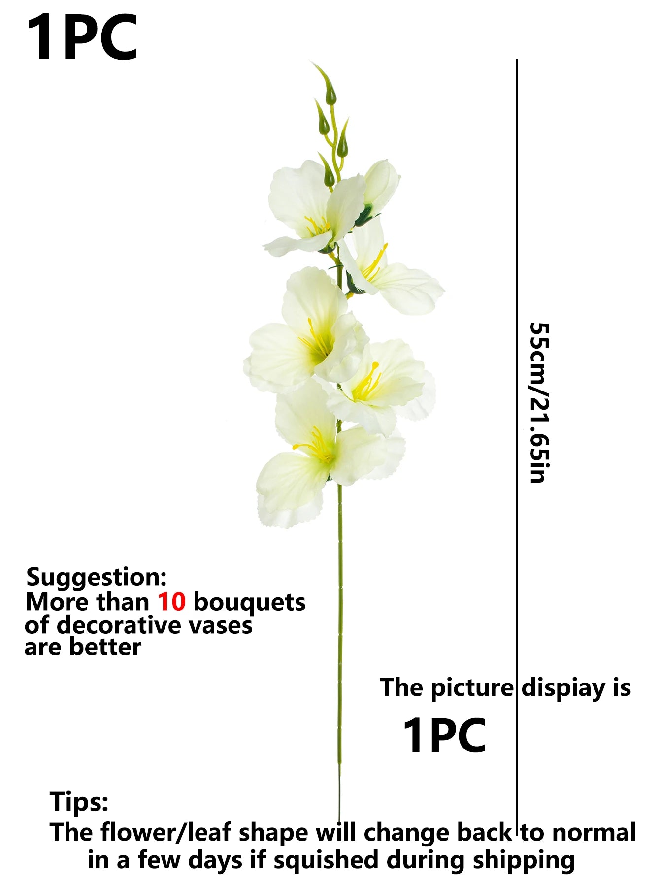Artificial Butterfly Orchid Flower Bulk – Silk Phalaenopsis Orchid Branch
