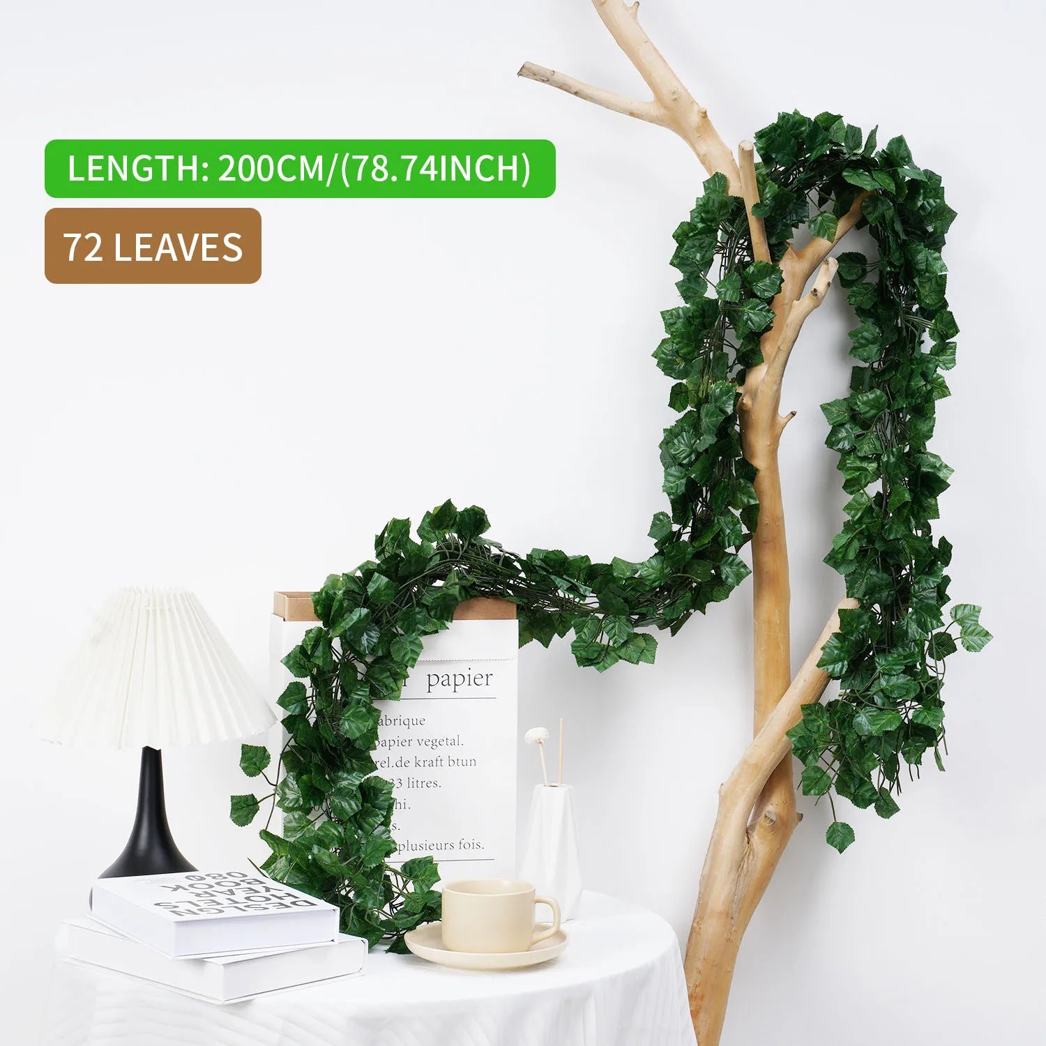 200cm Hanging Artificial Ivy Garland Bulk – Silk Leaf Creeper Greenery