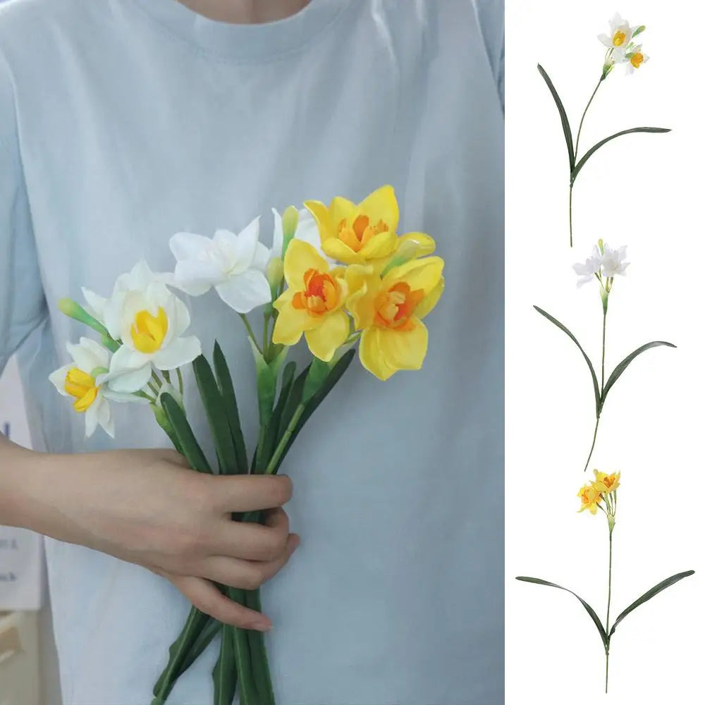 Real Touch Artificial Daffodil Bouquet – Silk Narcissus