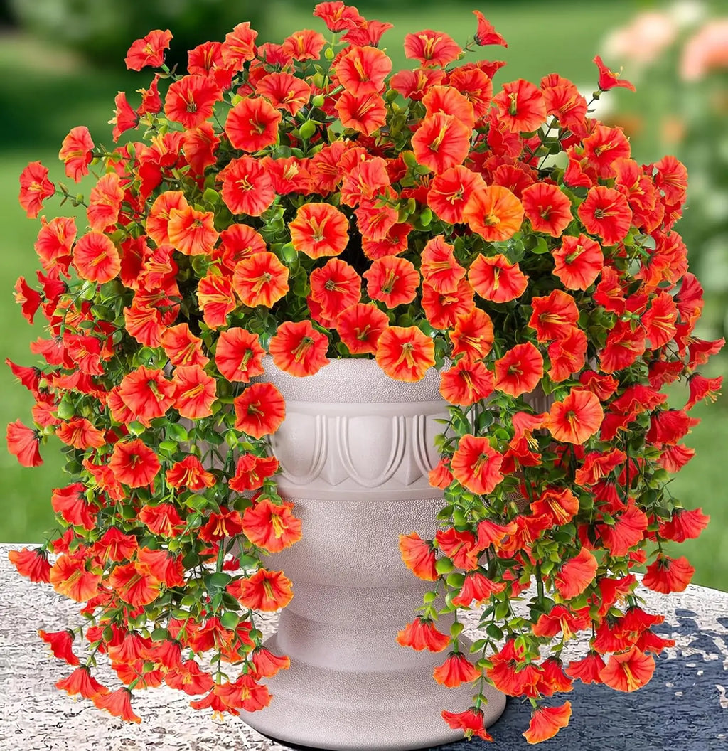 Artificial Morning Glory Flower Vine – Silk Hanging Floral Garland