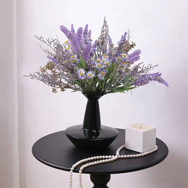 Artificial Lavender Bouquet Purple – Realistic Fake Lavender Flowers