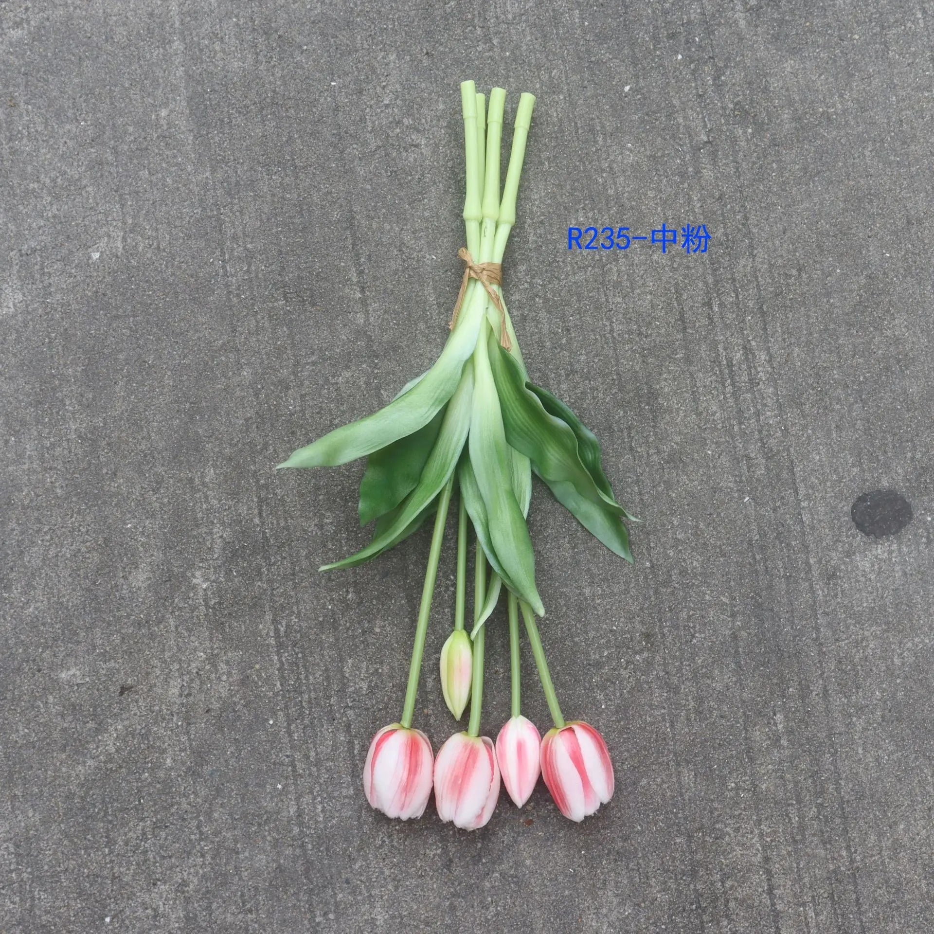5PCS Real Touch Silicone Tulip Artificial Flower Bouquet Bulk – Latex Faux Tulips