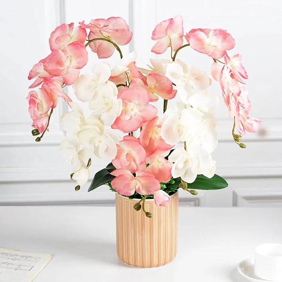 Artificial Butterfly Orchid Flower Branch – Silk